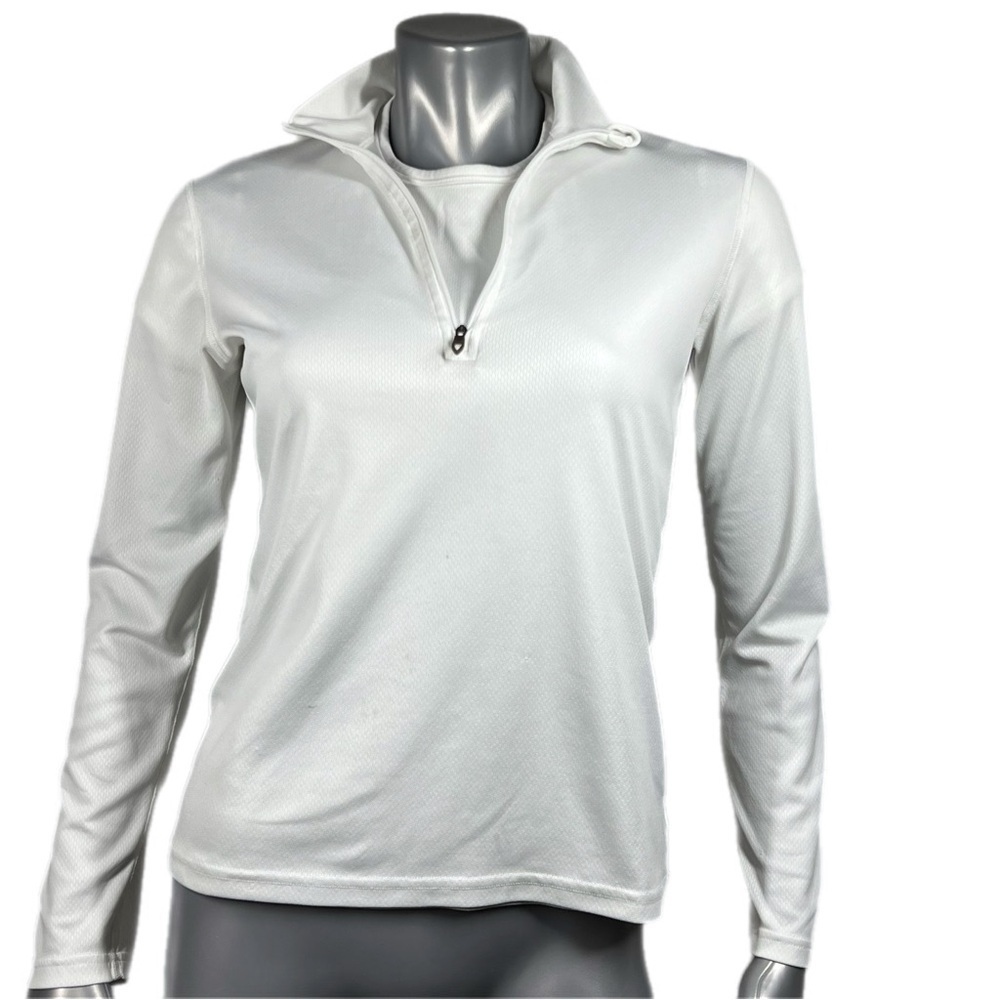 Eastern Mountain Sports | White Tech Wick Twp Piece Work Out Runners Tops - Picture 6 of 15